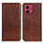 Funda de Cuero Cartera con Soporte Carcasa A02D para Motorola Moto G84 5G Marron