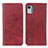 Funda de Cuero Cartera con Soporte Carcasa A02D para Nokia C12 Plus Rojo