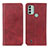 Funda de Cuero Cartera con Soporte Carcasa A02D para Nokia C31 Rojo