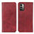 Funda de Cuero Cartera con Soporte Carcasa A02D para Nokia G11 Rojo