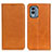 Funda de Cuero Cartera con Soporte Carcasa A02D para Nokia X30 5G Marron Claro