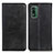 Funda de Cuero Cartera con Soporte Carcasa A02D para Nokia XR21 Negro