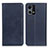 Funda de Cuero Cartera con Soporte Carcasa A02D para Oppo F21 Pro 4G Azul