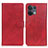 Funda de Cuero Cartera con Soporte Carcasa A02D para Oppo Reno9 5G Rojo