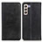 Funda de Cuero Cartera con Soporte Carcasa A02D para Samsung Galaxy S21 FE 5G Negro