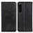 Funda de Cuero Cartera con Soporte Carcasa A02D para Sony Xperia 1 IV SO-51C Negro