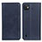 Funda de Cuero Cartera con Soporte Carcasa A02D para Wiko Y82 Azul