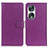 Funda de Cuero Cartera con Soporte Carcasa A03D para Huawei Honor 90 5G Morado