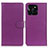 Funda de Cuero Cartera con Soporte Carcasa A03D para Huawei Honor X6a Morado