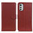 Funda de Cuero Cartera con Soporte Carcasa A03D para Motorola Moto E32 Marron