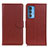 Funda de Cuero Cartera con Soporte Carcasa A03D para Motorola Moto Edge S Pro 5G Marron