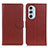 Funda de Cuero Cartera con Soporte Carcasa A03D para Motorola Moto Edge X30 5G Marron