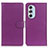 Funda de Cuero Cartera con Soporte Carcasa A03D para Motorola Moto Edge X30 5G Morado