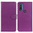 Funda de Cuero Cartera con Soporte Carcasa A03D para Motorola Moto G Pure Morado