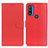 Funda de Cuero Cartera con Soporte Carcasa A03D para Motorola Moto G Pure Rojo