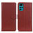 Funda de Cuero Cartera con Soporte Carcasa A03D para Motorola Moto G22 Marron