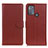 Funda de Cuero Cartera con Soporte Carcasa A03D para Motorola Moto G50 Marron