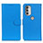 Funda de Cuero Cartera con Soporte Carcasa A03D para Motorola Moto G51 5G Azul Cielo