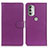 Funda de Cuero Cartera con Soporte Carcasa A03D para Motorola Moto G51 5G Morado