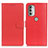 Funda de Cuero Cartera con Soporte Carcasa A03D para Motorola Moto G51 5G Rojo