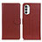 Funda de Cuero Cartera con Soporte Carcasa A03D para Motorola MOTO G52 Marron