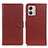 Funda de Cuero Cartera con Soporte Carcasa A03D para Motorola Moto G53 5G Marron