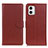 Funda de Cuero Cartera con Soporte Carcasa A03D para Motorola Moto G73 5G Marron