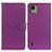 Funda de Cuero Cartera con Soporte Carcasa A03D para Nokia C110 Morado