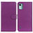 Funda de Cuero Cartera con Soporte Carcasa A03D para Nokia C12 Morado