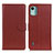 Funda de Cuero Cartera con Soporte Carcasa A03D para Nokia C12 Plus Marron