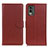 Funda de Cuero Cartera con Soporte Carcasa A03D para Nokia C210 Marron