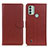 Funda de Cuero Cartera con Soporte Carcasa A03D para Nokia C31 Marron