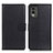 Funda de Cuero Cartera con Soporte Carcasa A03D para Nokia C32 Negro