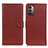 Funda de Cuero Cartera con Soporte Carcasa A03D para Nokia G11 Marron