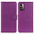 Funda de Cuero Cartera con Soporte Carcasa A03D para Nokia G11 Morado