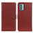 Funda de Cuero Cartera con Soporte Carcasa A03D para Nokia G22 Marron