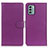 Funda de Cuero Cartera con Soporte Carcasa A03D para Nokia G22 Morado