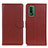 Funda de Cuero Cartera con Soporte Carcasa A03D para Nokia XR21 Marron