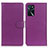 Funda de Cuero Cartera con Soporte Carcasa A03D para Oppo A16s Morado