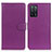 Funda de Cuero Cartera con Soporte Carcasa A03D para Oppo A55 5G Morado