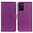 Funda de Cuero Cartera con Soporte Carcasa A03D para Oppo A55S 5G Morado