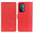 Funda de Cuero Cartera con Soporte Carcasa A03D para Oppo A74 5G Rojo