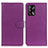 Funda de Cuero Cartera con Soporte Carcasa A03D para Oppo A95 4G Morado