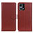 Funda de Cuero Cartera con Soporte Carcasa A03D para Oppo F21 Pro 4G Marron