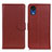 Funda de Cuero Cartera con Soporte Carcasa A03D para Samsung Galaxy A03 Core Marron