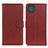 Funda de Cuero Cartera con Soporte Carcasa A03D para Samsung Galaxy F42 5G Marron