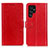 Funda de Cuero Cartera con Soporte Carcasa A03D para Samsung Galaxy S23 Ultra 5G Rojo