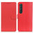 Funda de Cuero Cartera con Soporte Carcasa A03D para Sony Xperia 1 III Rojo