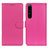 Funda de Cuero Cartera con Soporte Carcasa A03D para Sony Xperia 1 IV Rosa Roja