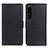 Funda de Cuero Cartera con Soporte Carcasa A03D para Sony Xperia 1 IV SO-51C Negro